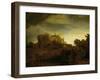 Castle at Twilight, 1640-Rembrandt van Rijn-Framed Giclee Print