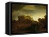 Castle at Twilight, 1640-Rembrandt van Rijn-Framed Stretched Canvas