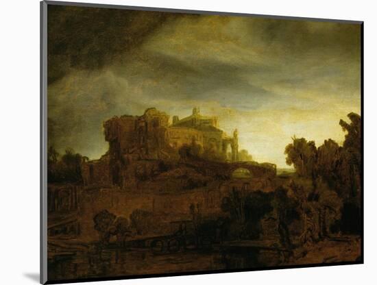 Castle at Twilight, 1640-Rembrandt van Rijn-Mounted Giclee Print