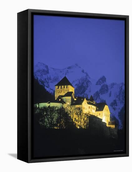 Castle at Vaduz, Liechtenstein-Walter Bibikow-Framed Stretched Canvas