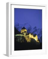 Castle at Vaduz, Liechtenstein-Walter Bibikow-Framed Photographic Print