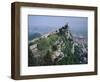 Castle Atop Mountain Peak, San Marino Republic-Gavin Hellier-Framed Photographic Print