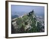 Castle Atop Mountain Peak, San Marino Republic-Gavin Hellier-Framed Photographic Print