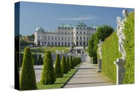 Castle Belvedere, Belvedere Garden, Vienna, Austria-Rainer Mirau-Stretched Canvas