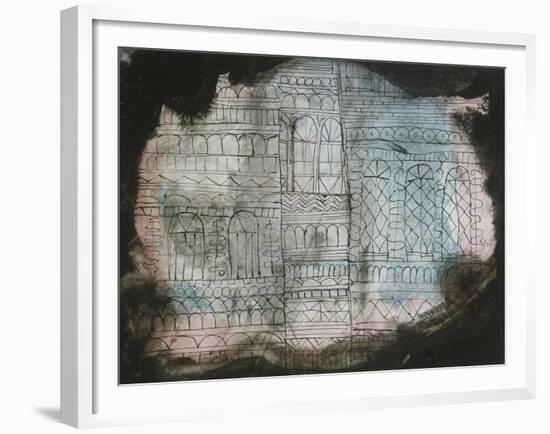 Castle Burning; Schloss in Flammen-Paul Klee-Framed Giclee Print