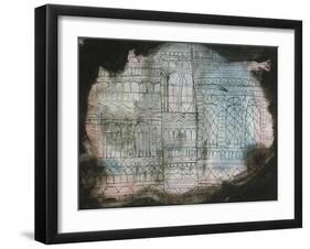 Castle Burning; Schloss in Flammen-Paul Klee-Framed Giclee Print