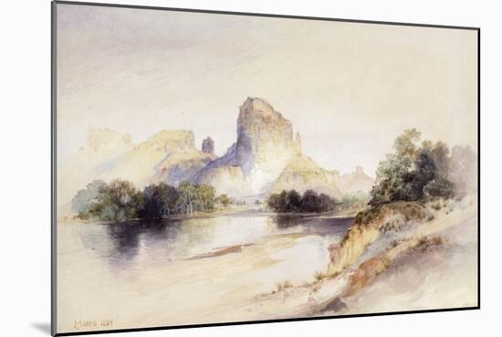 Castle Butte, Green River, Wyoming, 1894-Thomas Moran-Mounted Giclee Print