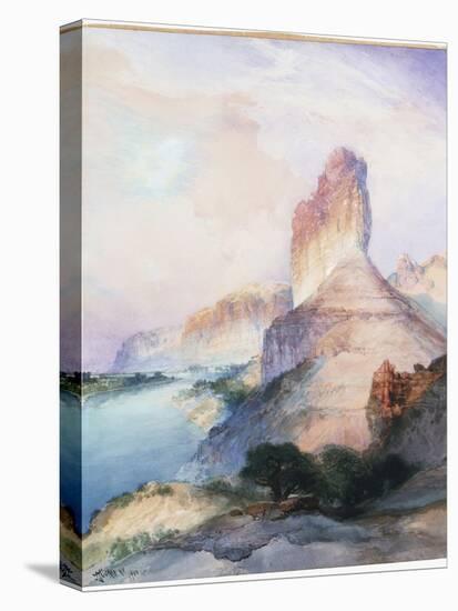 Castle Butte, Green River, Wyoming, 1900-Moran-Stretched Canvas