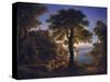 Castle by the River, 1820-Karl Friedrich Schinkel-Stretched Canvas