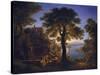Castle by the River, 1820-Karl Friedrich Schinkel-Stretched Canvas