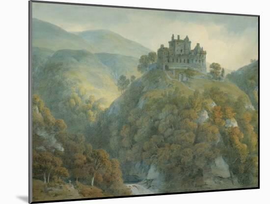 Castle Campbell, Clackmannanshire, 1813 (W/C over Graphite on Cream Wove Paperboard)-Hugh William Williams-Mounted Giclee Print