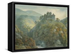Castle Campbell, Clackmannanshire, 1813 (W/C over Graphite on Cream Wove Paperboard)-Hugh William Williams-Framed Stretched Canvas