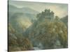 Castle Campbell, Clackmannanshire, 1813 (W/C over Graphite on Cream Wove Paperboard)-Hugh William Williams-Stretched Canvas