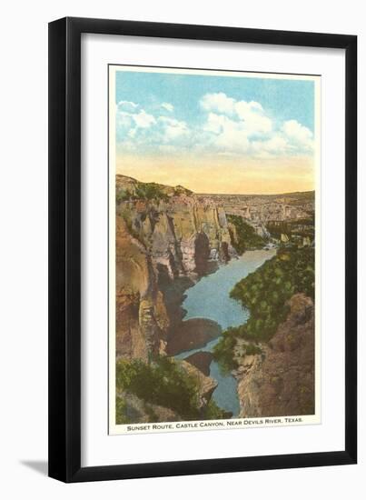 Castle Canyon, Devil's River, Texas-null-Framed Art Print