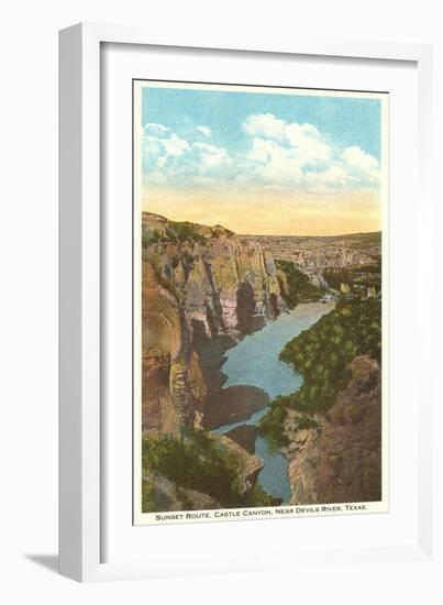 Castle Canyon, Devil's River, Texas-null-Framed Art Print