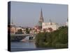 Castle, Cathedral and River Odra, Szczecin, West Pomerania, Poland, Europe-Rolf Richardson-Stretched Canvas