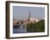 Castle, Cathedral and River Odra, Szczecin, West Pomerania, Poland, Europe-Rolf Richardson-Framed Photographic Print