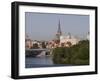 Castle, Cathedral and River Odra, Szczecin, West Pomerania, Poland, Europe-Rolf Richardson-Framed Photographic Print