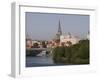 Castle, Cathedral and River Odra, Szczecin, West Pomerania, Poland, Europe-Rolf Richardson-Framed Photographic Print