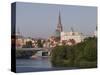 Castle, Cathedral and River Odra, Szczecin, West Pomerania, Poland, Europe-Rolf Richardson-Stretched Canvas