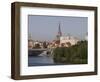 Castle, Cathedral and River Odra, Szczecin, West Pomerania, Poland, Europe-Rolf Richardson-Framed Photographic Print