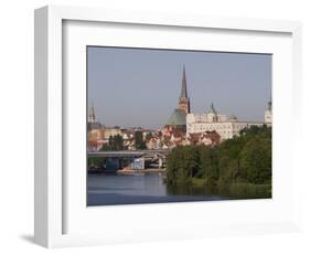 Castle, Cathedral and River Odra, Szczecin, West Pomerania, Poland, Europe-Rolf Richardson-Framed Photographic Print