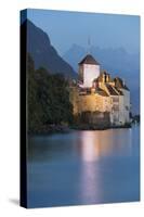 Castle Chillon, Veytaux, Montreux, Lake Geneva, Vaud, Switzerland-Rainer Mirau-Stretched Canvas