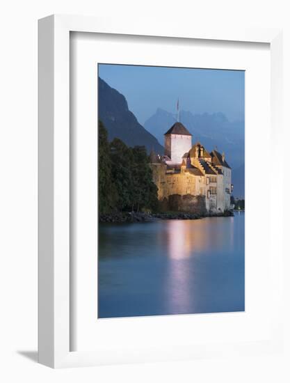 Castle Chillon, Veytaux, Montreux, Lake Geneva, Vaud, Switzerland-Rainer Mirau-Framed Photographic Print