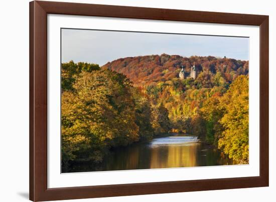 Castle Coch (Castell Coch) (The Red Castle) in autumn, Tongwynlais, Cardiff, Wales, United Kingdom,-Billy Stock-Framed Photographic Print