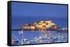 Castle Cornet and the Harbour, St. Peter Port, Guernsey, Channel Islands-Neil Farrin-Framed Stretched Canvas
