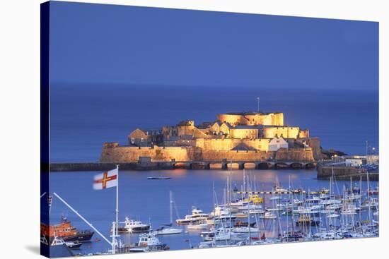 Castle Cornet and the Harbour, St. Peter Port, Guernsey, Channel Islands-Neil Farrin-Stretched Canvas