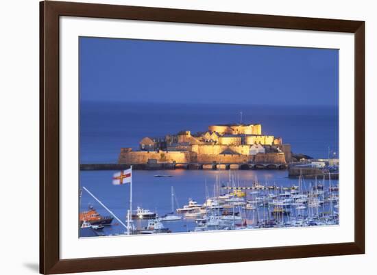 Castle Cornet and the Harbour, St. Peter Port, Guernsey, Channel Islands-Neil Farrin-Framed Photographic Print