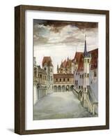 Castle Courtyard, Innsbruck, 16th Century-Albrecht Durer-Framed Giclee Print