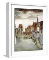 Castle Courtyard, Innsbruck, 16th Century-Albrecht Durer-Framed Giclee Print