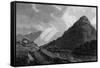 Castle Crag and Bowder Stone, Lake District-J Farington-Framed Stretched Canvas