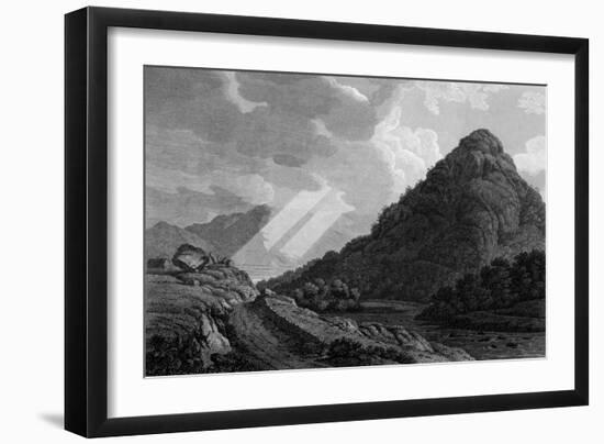 Castle Crag and Bowder Stone, Lake District-J Farington-Framed Art Print