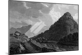 Castle Crag and Bowder Stone, Lake District-J Farington-Mounted Art Print