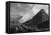 Castle Crag and Bowder Stone, Lake District-J Farington-Framed Stretched Canvas
