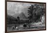 Castle Crag, Borrowdale, Lake District-Thomas Allom-Framed Art Print