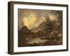 Castle Crag Borrowdale-Julius Caesar Ibbetson-Framed Giclee Print