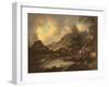 Castle Crag Borrowdale-Julius Caesar Ibbetson-Framed Giclee Print