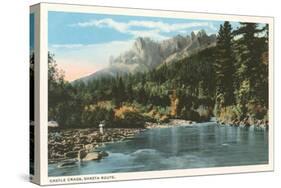 Castle Crags, Shasta-null-Stretched Canvas