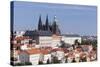 Castle District Hradcany with St. Vitus Cathedral and Royal Palace Seen from Petrin Hill-Markus-Stretched Canvas