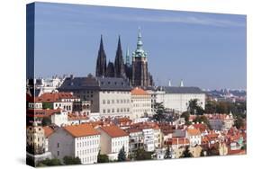 Castle District Hradcany with St. Vitus Cathedral and Royal Palace Seen from Petrin Hill-Markus-Stretched Canvas