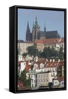 Castle District with St. Vitus Cathedral-Angelo-Framed Stretched Canvas