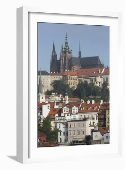 Castle District with St. Vitus Cathedral-Angelo-Framed Photographic Print