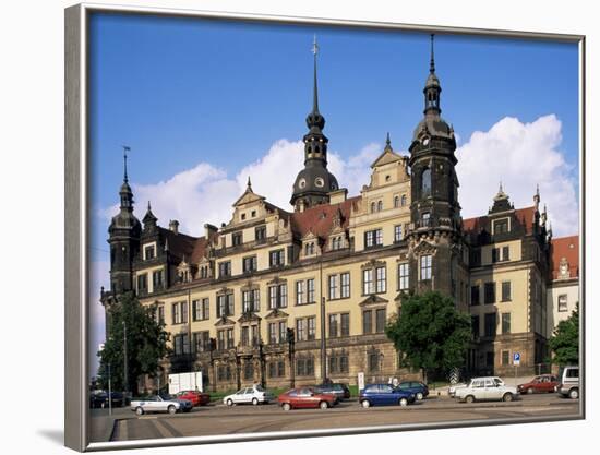 Castle, Dresden, Saxony, Germany-Hans Peter Merten-Framed Photographic Print