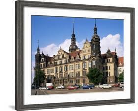 Castle, Dresden, Saxony, Germany-Hans Peter Merten-Framed Photographic Print