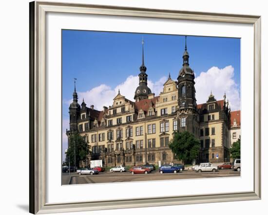 Castle, Dresden, Saxony, Germany-Hans Peter Merten-Framed Photographic Print