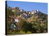 Castle Egloffstein in the Franconian Switzerland, Franconia, Bavaria, Germany. Europe-Michael Runkel-Stretched Canvas